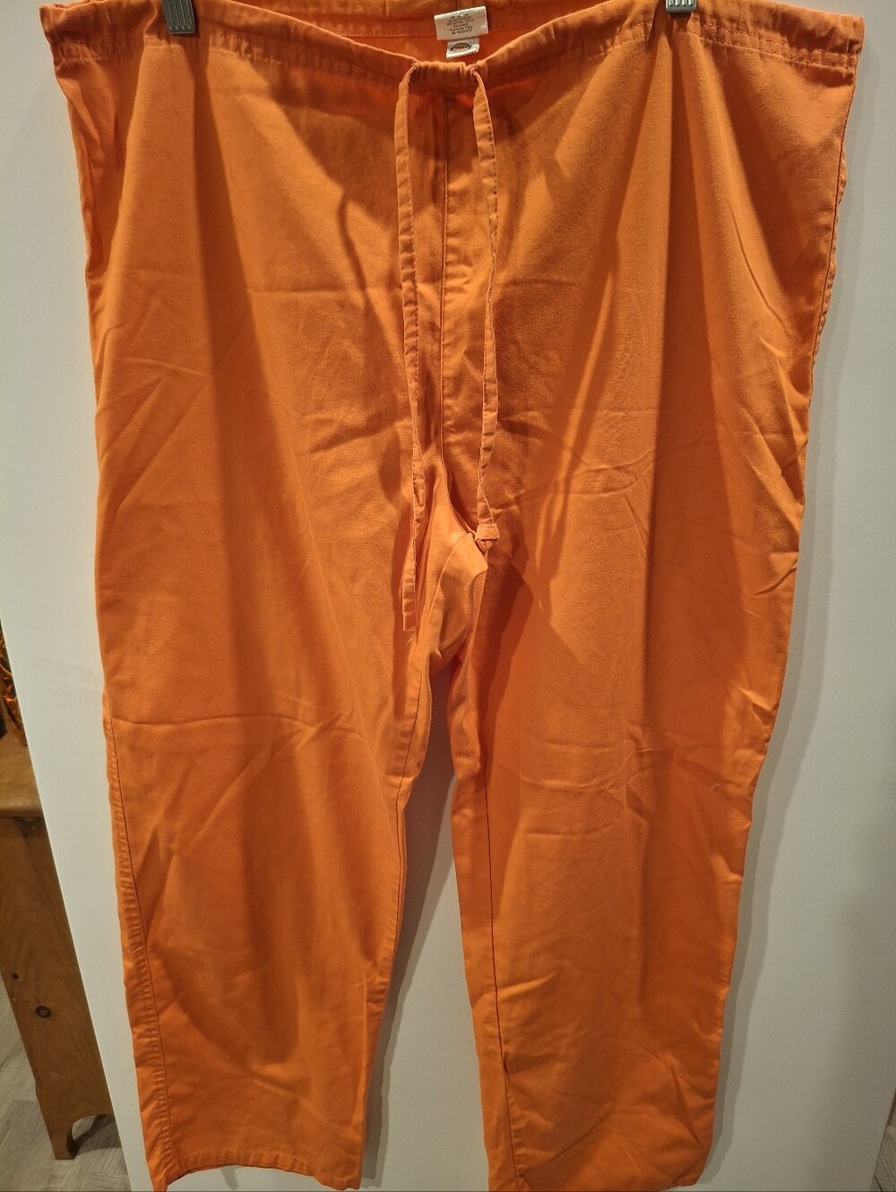 Dickies Women's Bright Orange Drawstring Scrub Pants